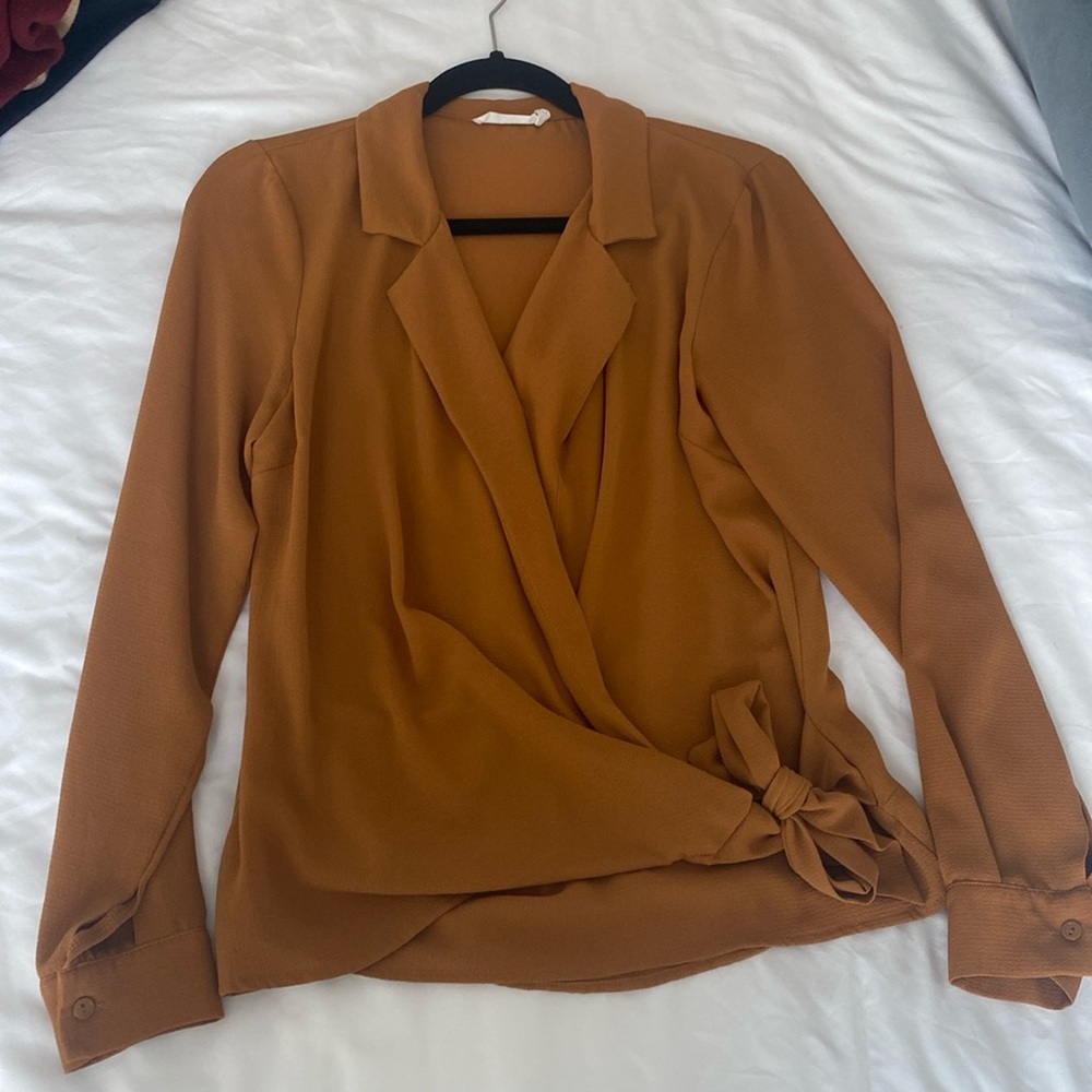 Lush Wrap Blouse